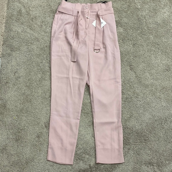 Miss Guided pastel pink cigarette trousers - Picture 1 of 4